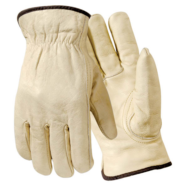 Wells Lamont Y0062 Economy Fleece Lined Grain Cowhide Driver Work Gloves